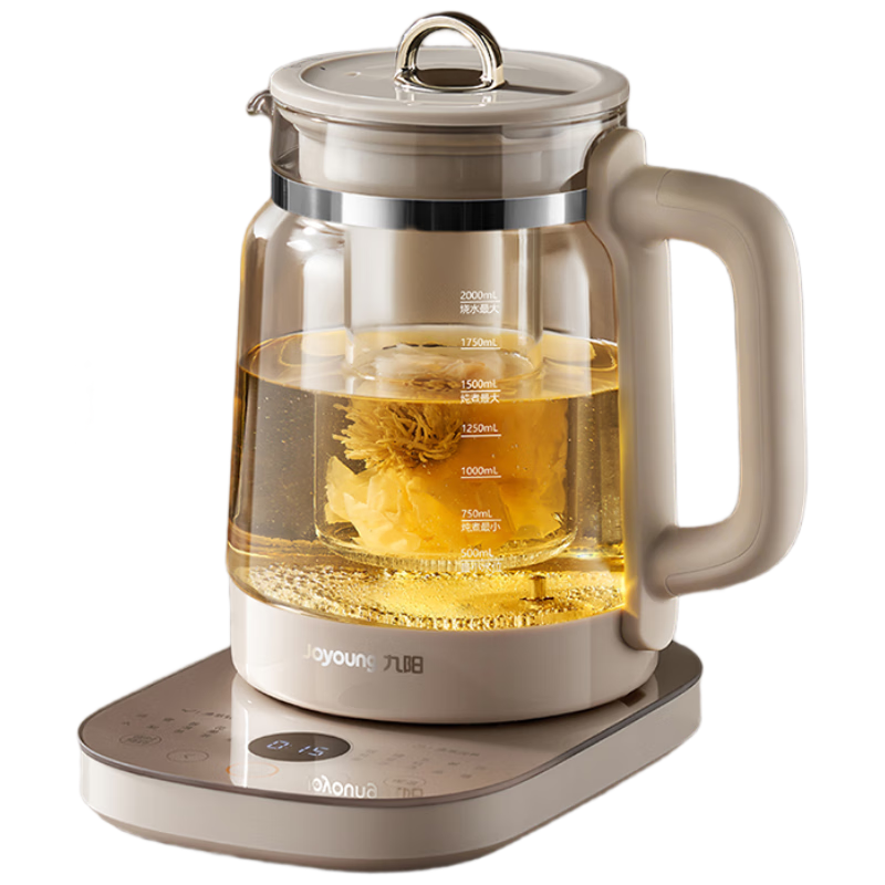 九阳 0胶水防溢沸萃养生壶 2L 玻璃煮茶器 20WY3J 203.95元