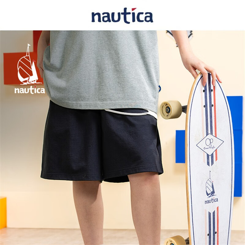 nautica white sail POPBOY联名 男女款短裤 PBKW3231 湛蓝 S 490元（需用券）