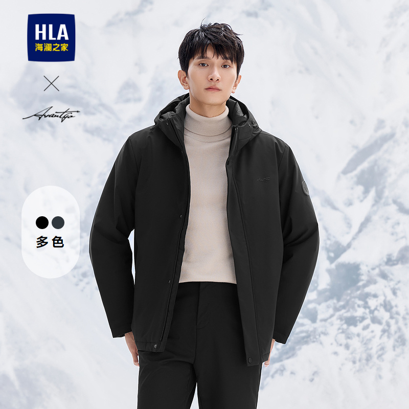 HLA 海澜之家 男士连帽棉服 HWMAW4W002A 298元（需用券）