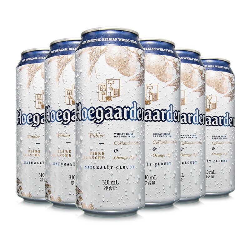 Hoegaarden 福佳 比利时风味精酿啤酒 福佳白啤酒 310ml*12听 福佳白 310mL 12罐 66.1
