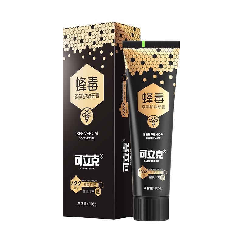 可立克 专研去渍牙膏蜂毒105g成人男士烟茶渍黄牙垢牙斑咖啡污渍口腔清晰 3