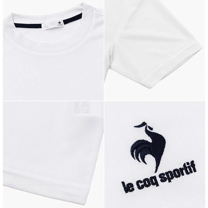 le coq sportif 乐卡克 法国大公鸡男女t恤短袖休闲刺绣LOGO夏季透气奥运品牌QMMT