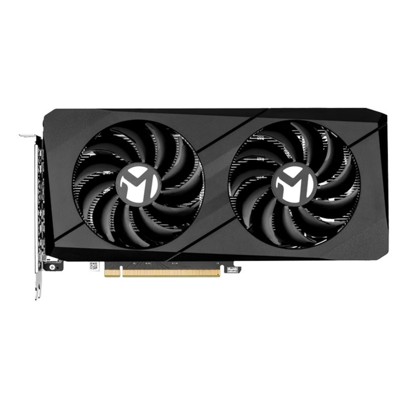 MAXSUN 铭瑄 GeForce RTX4060瑷珈8G OC电竞游戏DLSS3台式电脑显卡 RTX4060 终结者黑色 