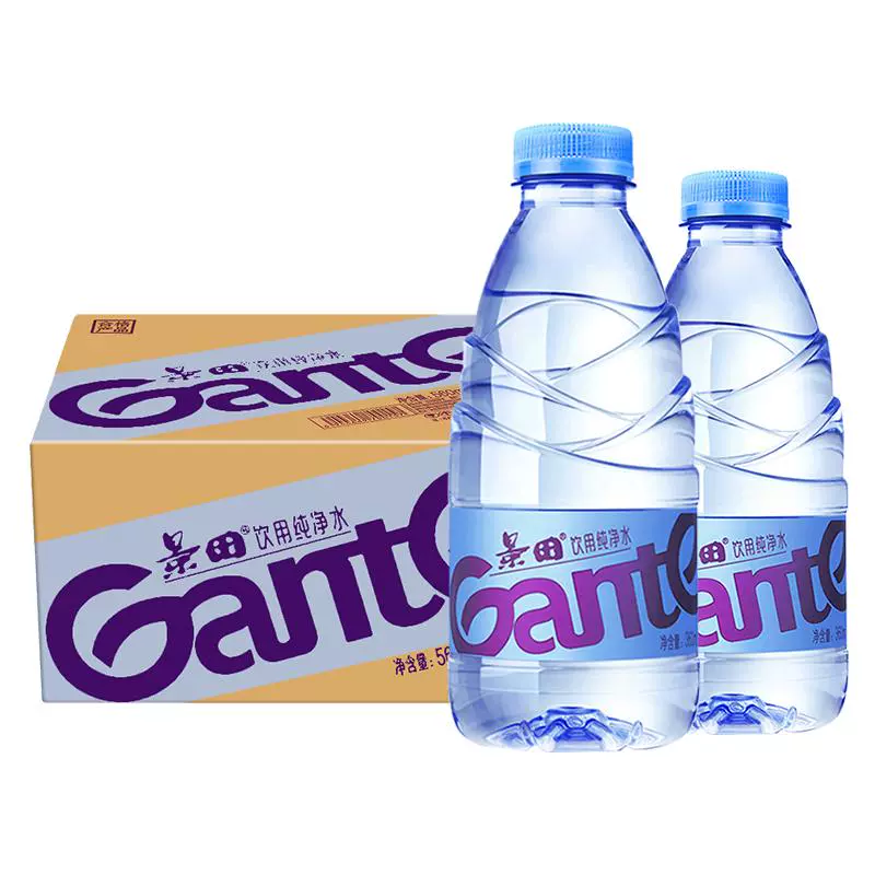 Ganten 百岁山 天然矿泉水348ml*24瓶小瓶装整箱偏硅酸健康饮用水非纯净水 ￥17