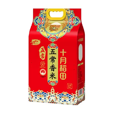 十月稻田 五常香米 5kg 37.21元+2.69元淘金币