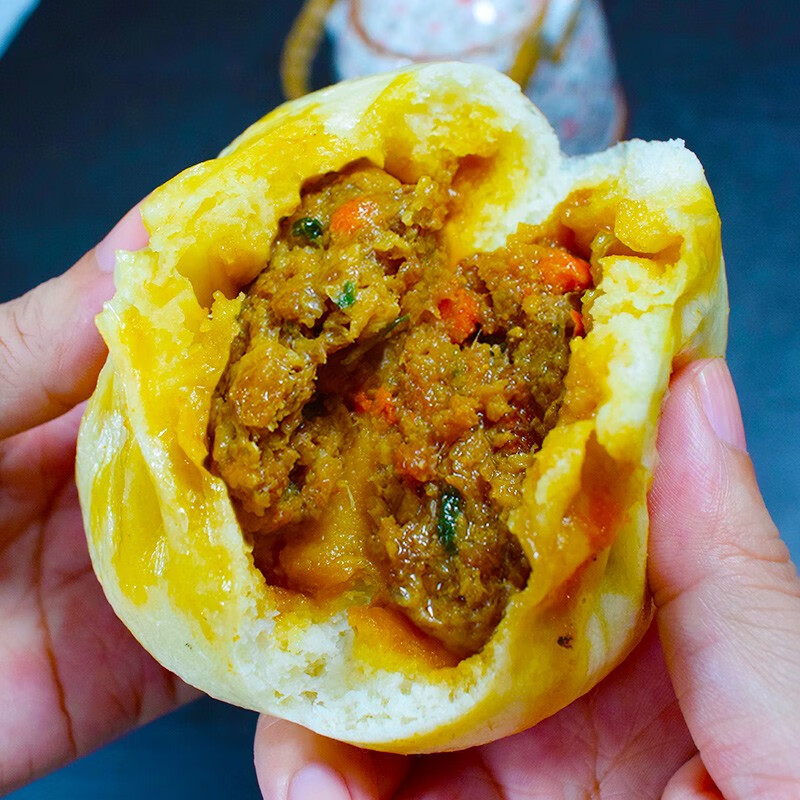 风马牛 蟹黄鲜肉包包子 100g×10袋 共2斤 正宗手工蟹黄包子 68元(需领券)