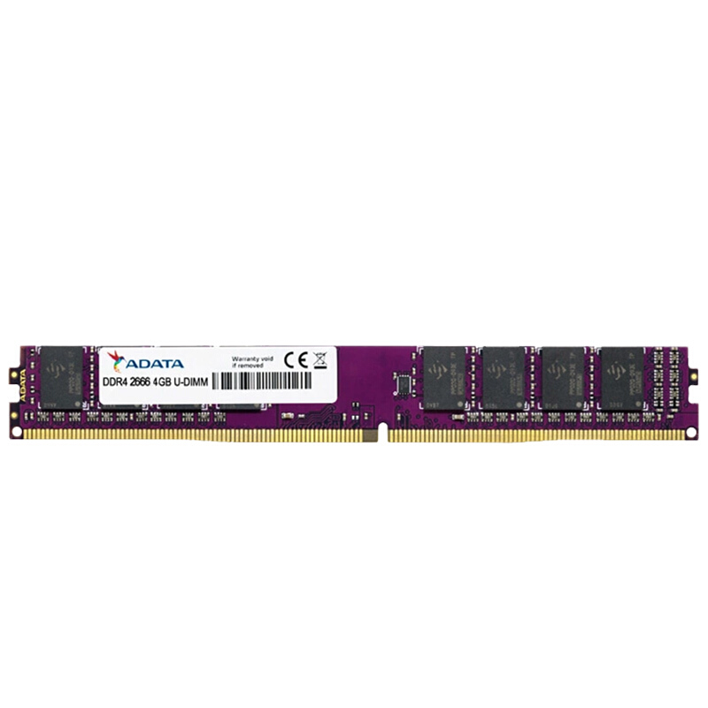 ADATA 威刚 万紫千红系列 DDR4 2666MHz 台式机内存 普条 紫色 4GB 67元