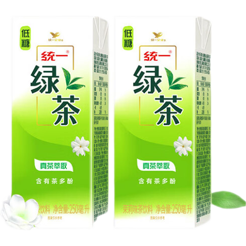 统一 绿茶 250ml*24盒/箱 茶饮料 整箱装 20.5元
