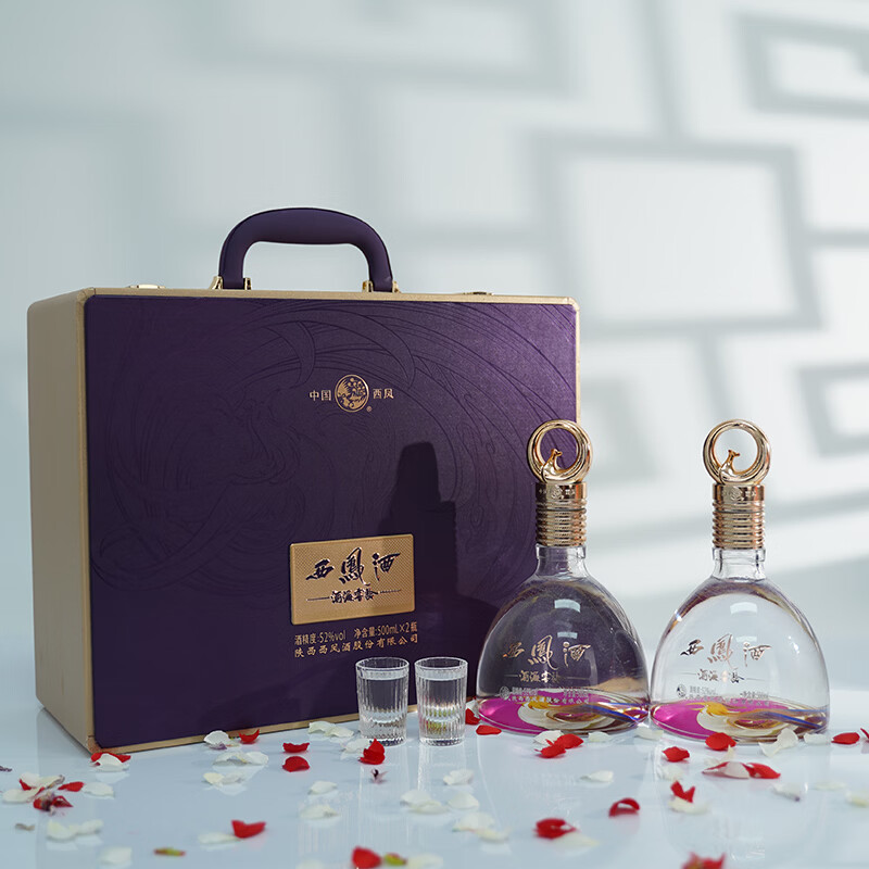 西凤酒 30年礼盒 52度凤香型白酒 500mL×2瓶 368元（需用券）