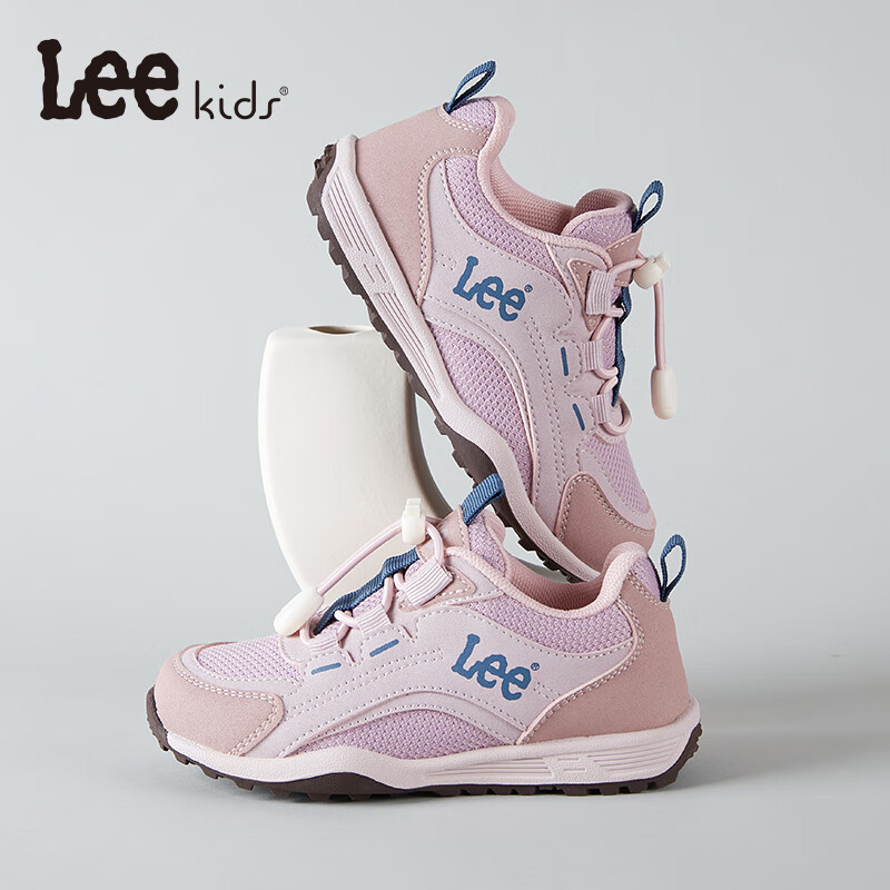 LEE KIDS 童鞋 限时5折 休闲防滑跑步鞋 粉色 119元