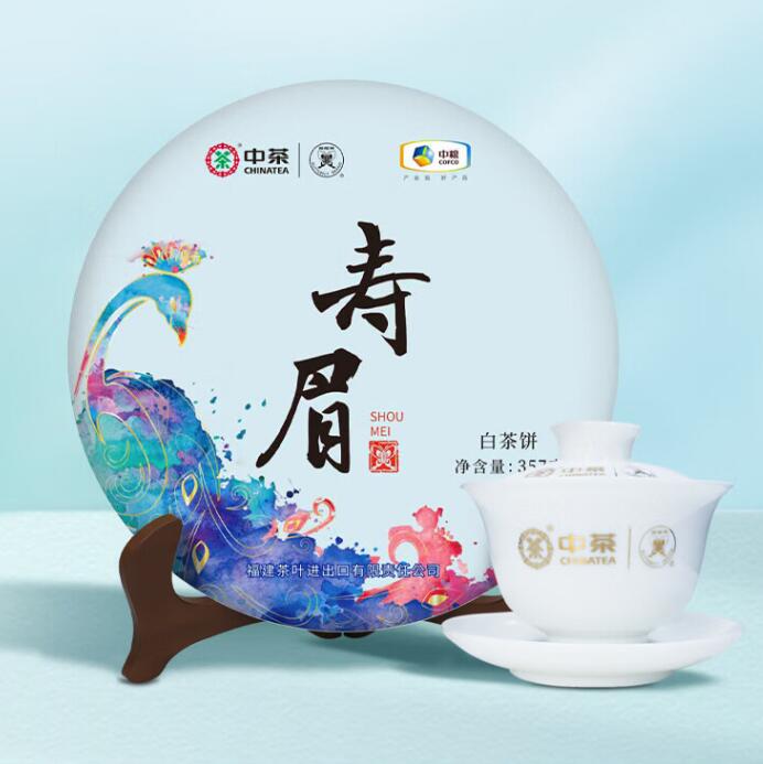 中粮中茶 蝴蝶牌 寿眉 白茶饼 357g/饼 新低51.68元包邮