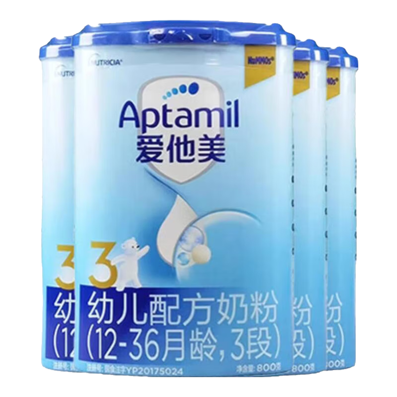 爱他美 经典版幼儿配方奶粉3段（12-36月龄） 800g*4罐 574.31元
