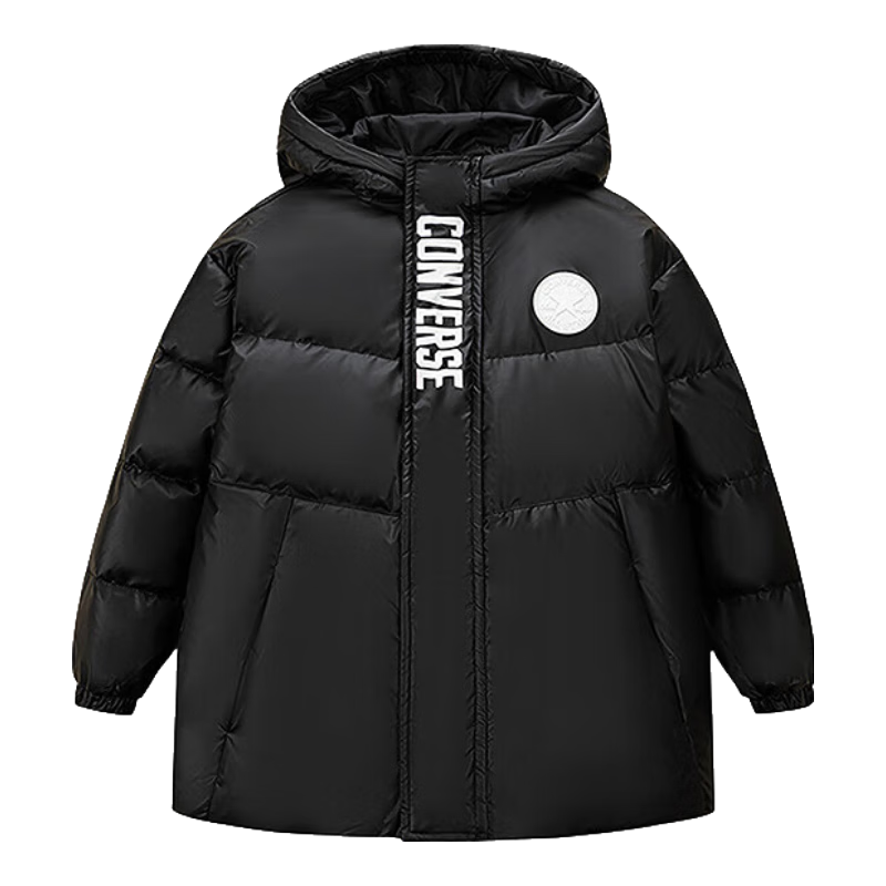 Converse 匡威 儿童加厚羽绒服 正黑色 160/80 充绒量201g 建议身高158-170cm 189元包