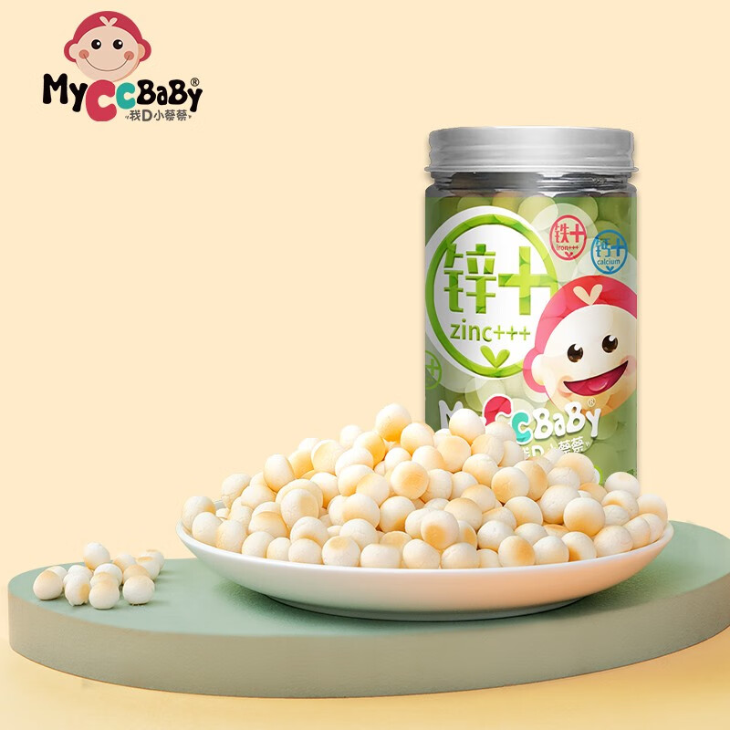 MyCcBaBy 我D小蔡蔡 钙铁锌蛋酥小馒头100g 原味 4.92元（需买2件，需用券）