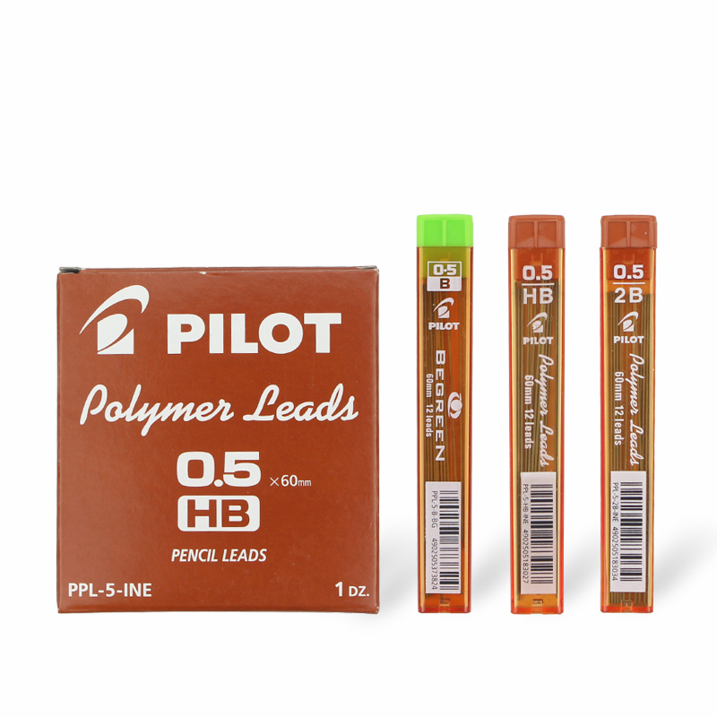 PILOT 百乐 PPL-5-HB-INE 自动铅笔替芯 黑色 0.5mm HB 12支装 1.46元