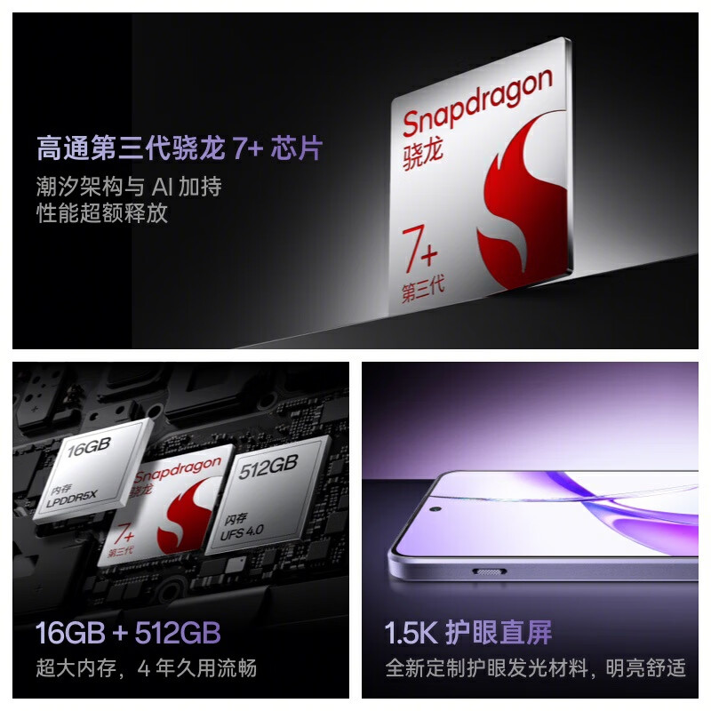 OnePlus 一加 Ace 3V 12GB+256GB 幻紫银 高通第三代骁龙 1949元（需用券）