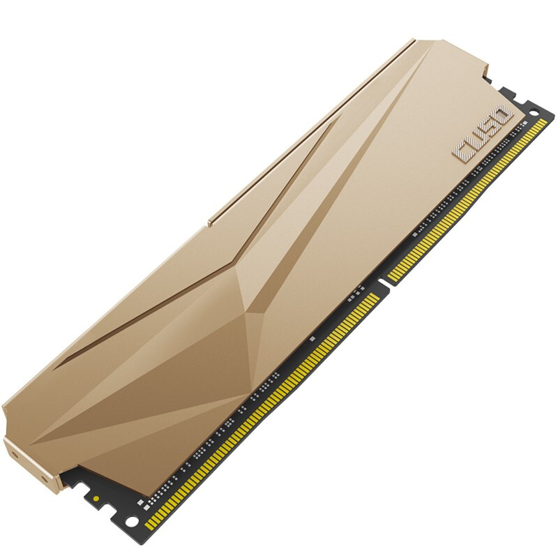 PLUS会员：CUSO 酷兽 夜枭系列 DDR4 3200MHz 台式机内存 马甲条 金色 16GB 160.21元