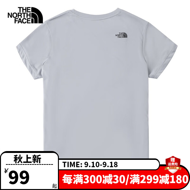 THE NORTH FACE 北面 情侣款短袖T恤 A91 ￥99