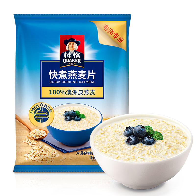 88VIP：QUAKER 桂格 快煮原味燕麦片1000g*1袋 5.07元