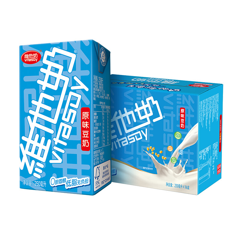 88VIP：维他奶 原味豆奶250mlx16 28.88元