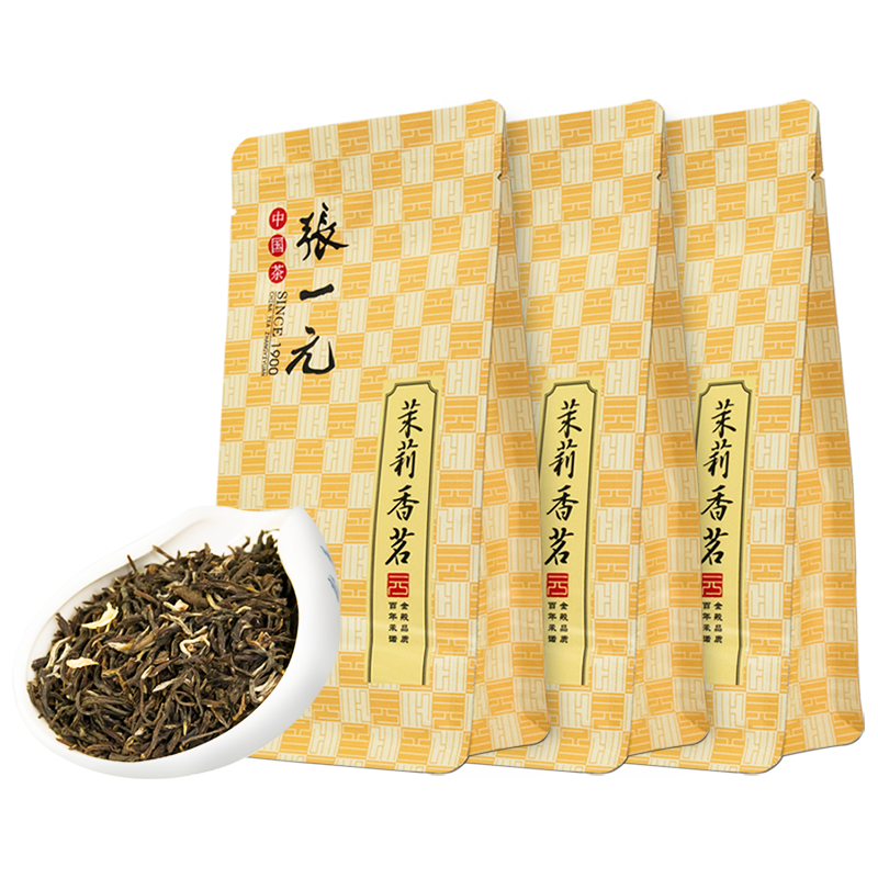 张一元 茶叶特级浓香茉莉花茶香茗150g（50g*3袋）中华鲜醇 香茗x3 65.55元