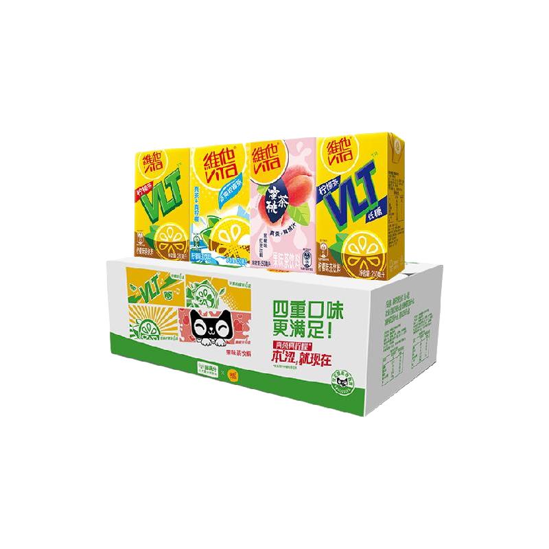 维他 奶维他柠檬味茶饮料果味茶组合装250ml×24 34.77元
