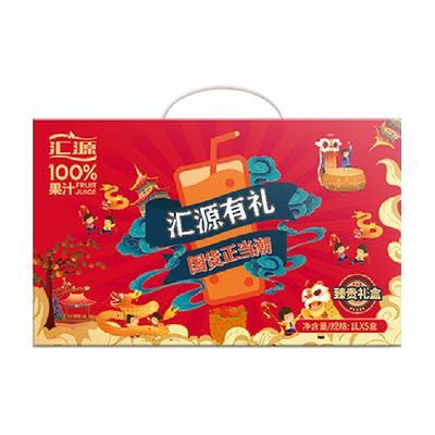 88VIP：汇源 臻贵礼盒100%果汁 1L×5盒 32.11元（需用券）