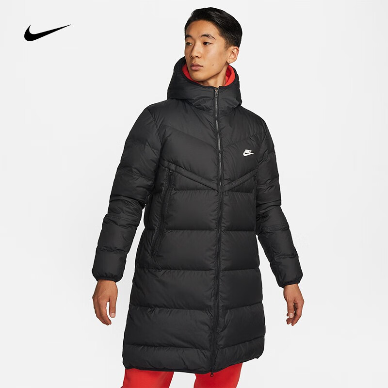 NIKE 耐克 SPORTSWEAR STORM-FIT WINDRUNNER 男子运动羽绒服 DV1134-010 黑色/帆白 L 1301.38元
