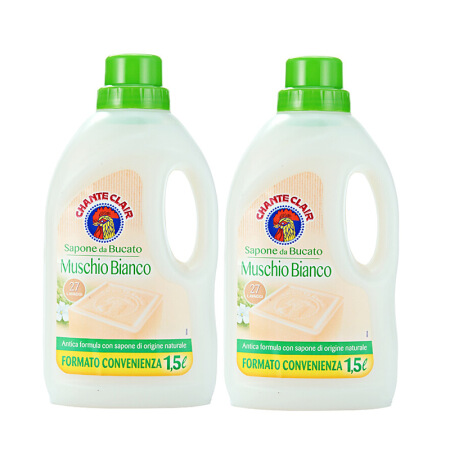 大公鸡头管家 大公鸡管家 婴儿液态洗衣皂 2瓶装 白苔香味1500ml 48元（需用
