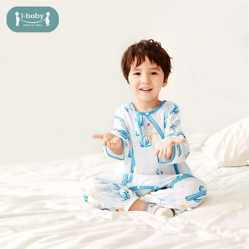 ibaby 双层纱布宝宝睡袋 双层纱-仙人掌灌丛 室温28-32℃ 90码 79元（需用券）