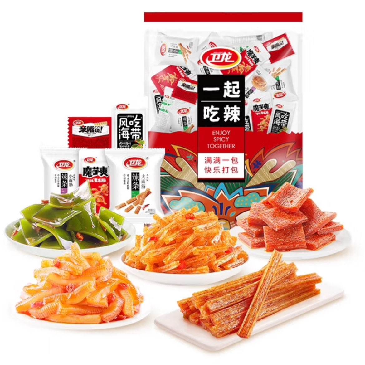 plus会员：卫龙 零食大礼包 360g*2袋 18元（合9元/袋，可多拍）