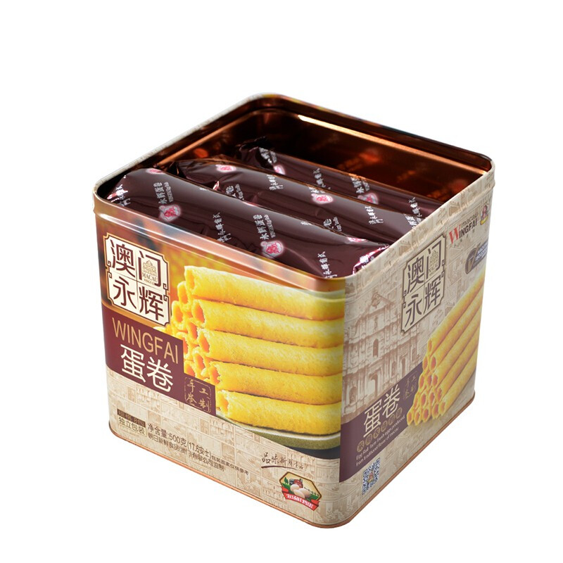 88VIP：MACAU WINGFAI 澳门永辉 蛋卷 500g 19.91元（需用券）