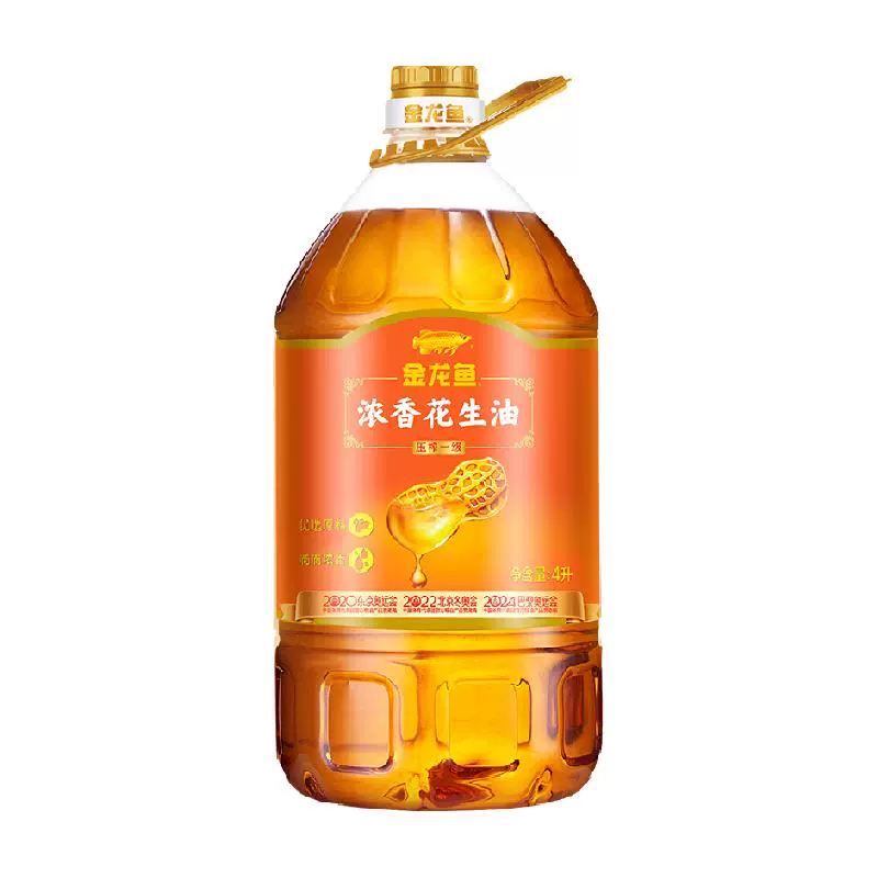 金龙鱼 压榨一级 浓香花生油 4L ￥66.4