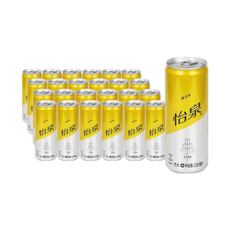 百亿补贴：Schweppes 怡泉 Coca-Cola 可口可乐 怡泉汤力水 330ml*24罐 47.8元