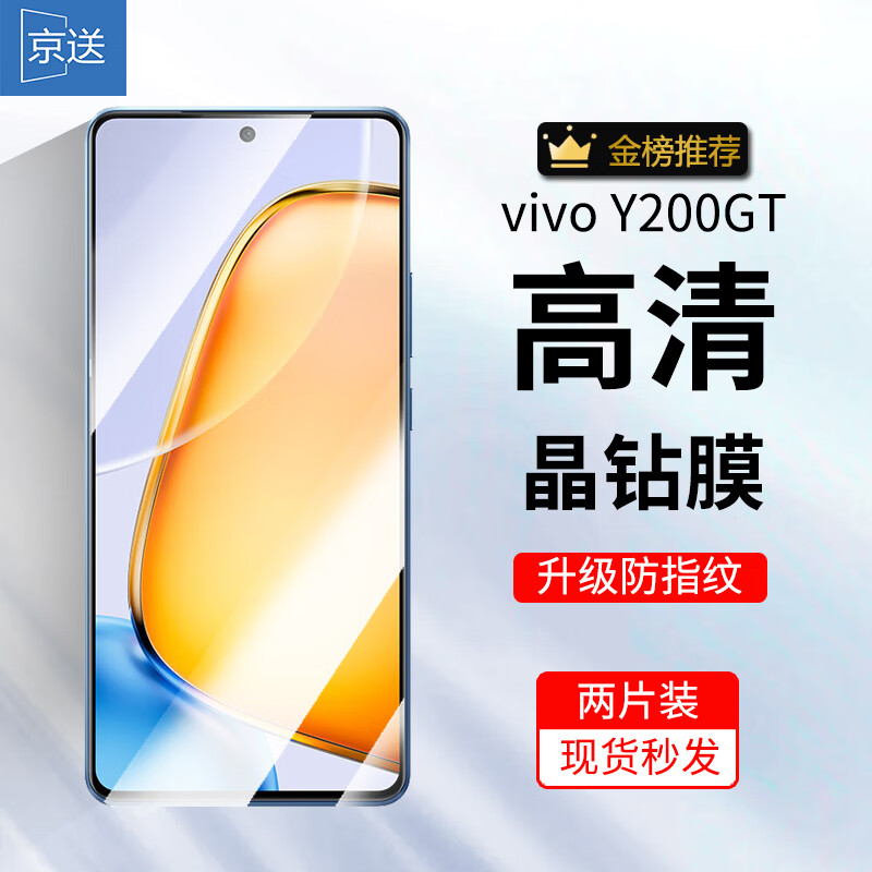 京送 vivo Y200GT钢化膜防窥膜防偷看V2361GA高清防指纹防摔防爆抗蓝光全屏vivoy2