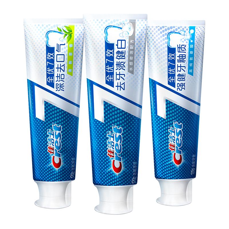 佳洁士 全优7效含氟牙膏7效合1防蛀固齿长效清新口气家庭家用囤货 护 360g 24