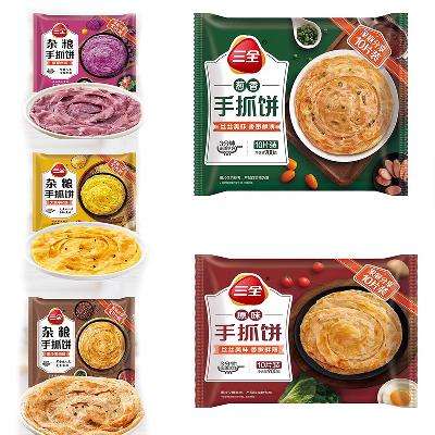 三全手抓饼900g*任选5件（共4500g） 36.97元，折7.39元/件