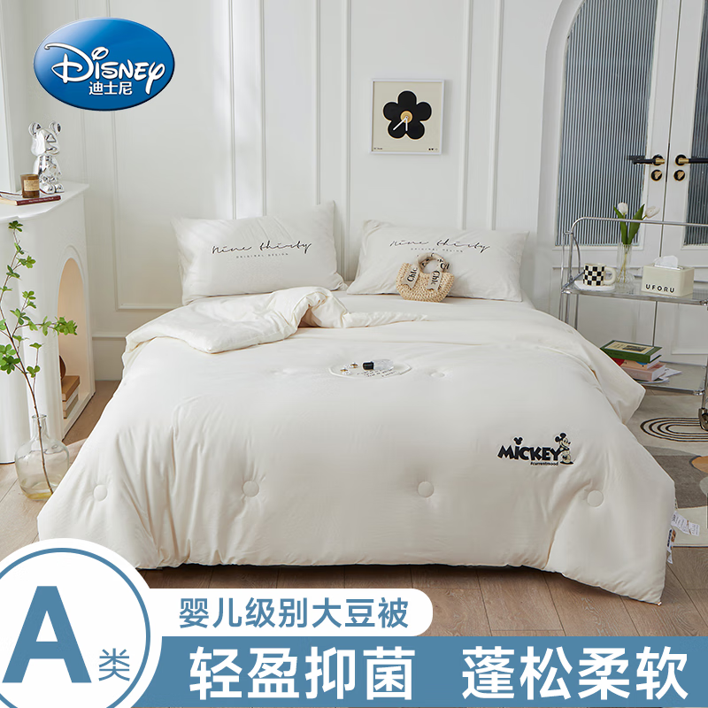 Disney 迪士尼 A类大豆纤维被子母婴级抗菌大豆被 4斤 49元（需用券）