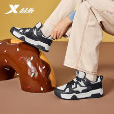 XTEP 特步 女鞋STAR-X运动板鞋休闲轻便876118310003 黑/帆白 39 289元