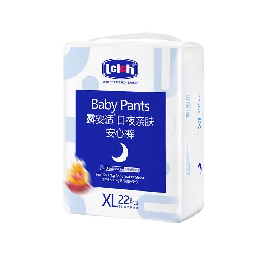 88VIP：lelch 露安适 亲肤夜用 婴儿拉拉裤 XL22 32.91元（需买3件，需用券，返30