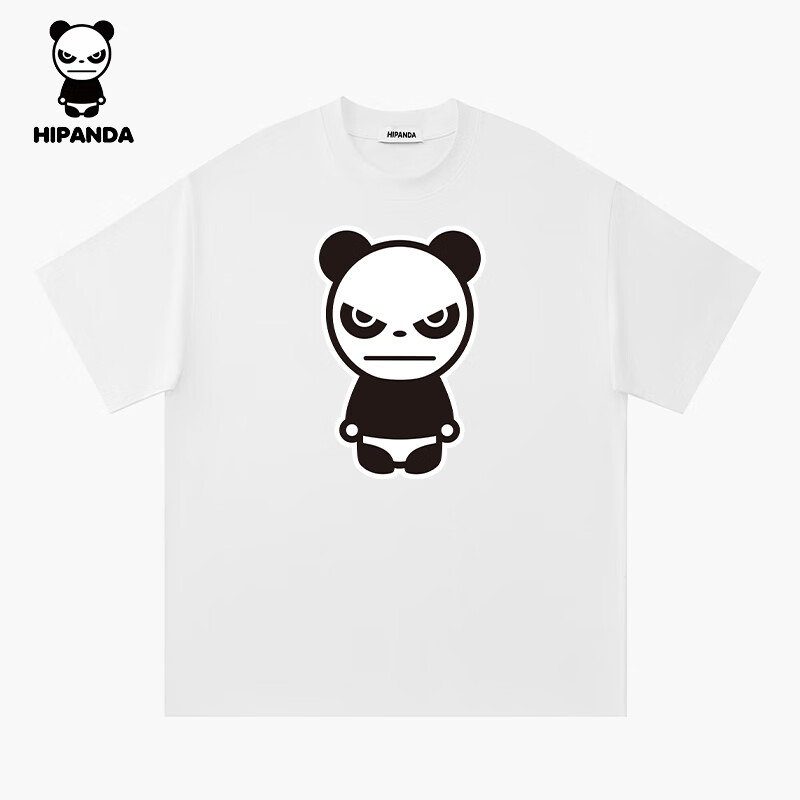 HIPANDA 240G重磅纯棉 潮牌印花T恤（男女同款） 48.11元
