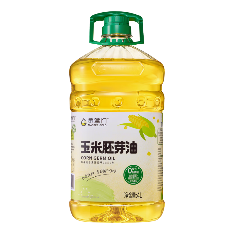 限15号：Master Gold 金掌门 非转基因 玉米胚芽油 4L 桶装 38.67元/件 包邮（需买