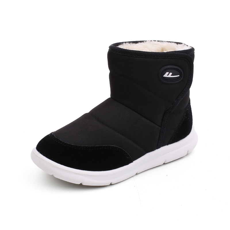 WARRIOR 回力 童鞋2023冬季新款儿童雪地靴加棉保暖男童女童鞋短靴子大棉鞋 39