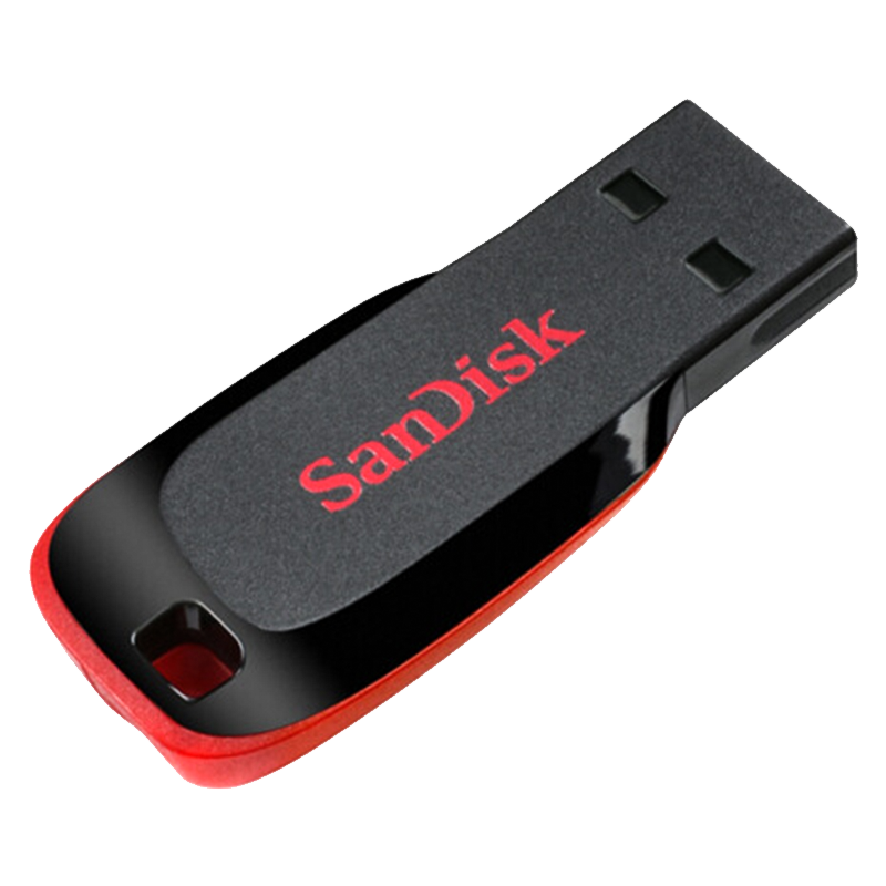 闪迪 （SanDisk）128GB USB2.0 U盘 CZ50酷刃 黑红色 时尚设计 安全加密软件 51.88元