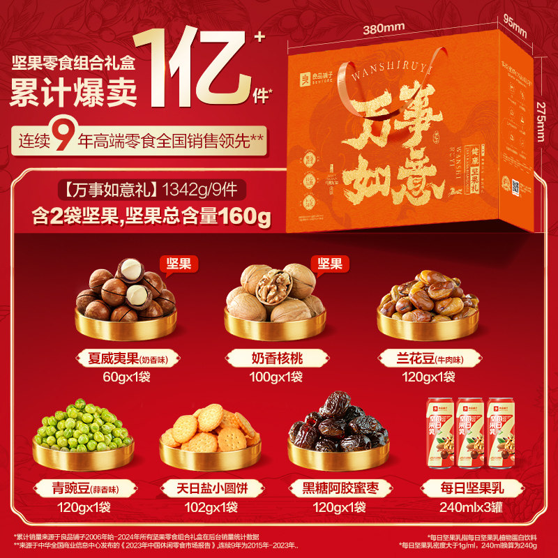 移动端：良品铺子 每日坚果礼盒年货1531g新年品长辈干果零食礼包 39.9元