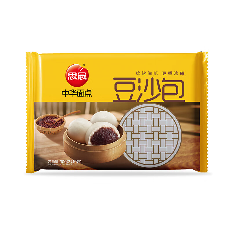 思念 中华面点豆沙包300g（早餐任选8件） 6.05元（需买5件，需用券）