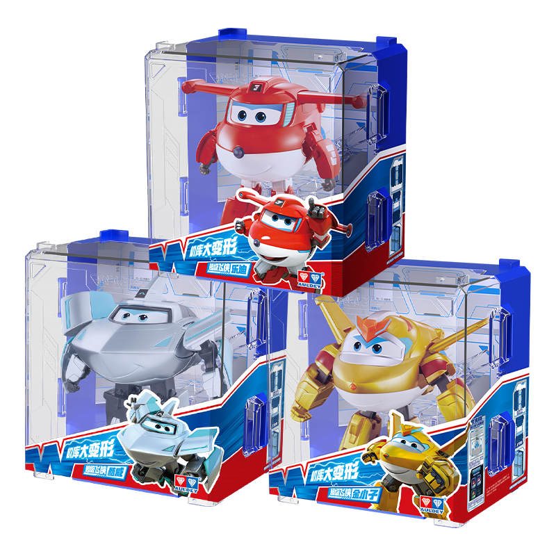 奥迪双钻 超级飞侠15大变形机器人3只乐迪金小子酷威儿童玩具 大变形乐迪+