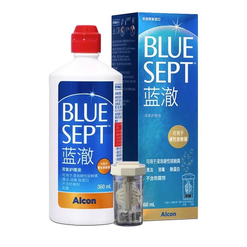 88VIP：蓝澈 Alcon 爱尔康 蓝澈RGP硬性隐形眼镜双氧水护理液360ml 87.4元