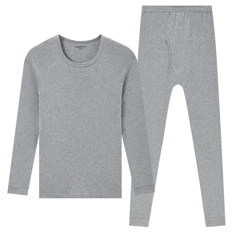 三枪 男士秋衣秋裤套装 23699D1 浅麻灰 XL 59元