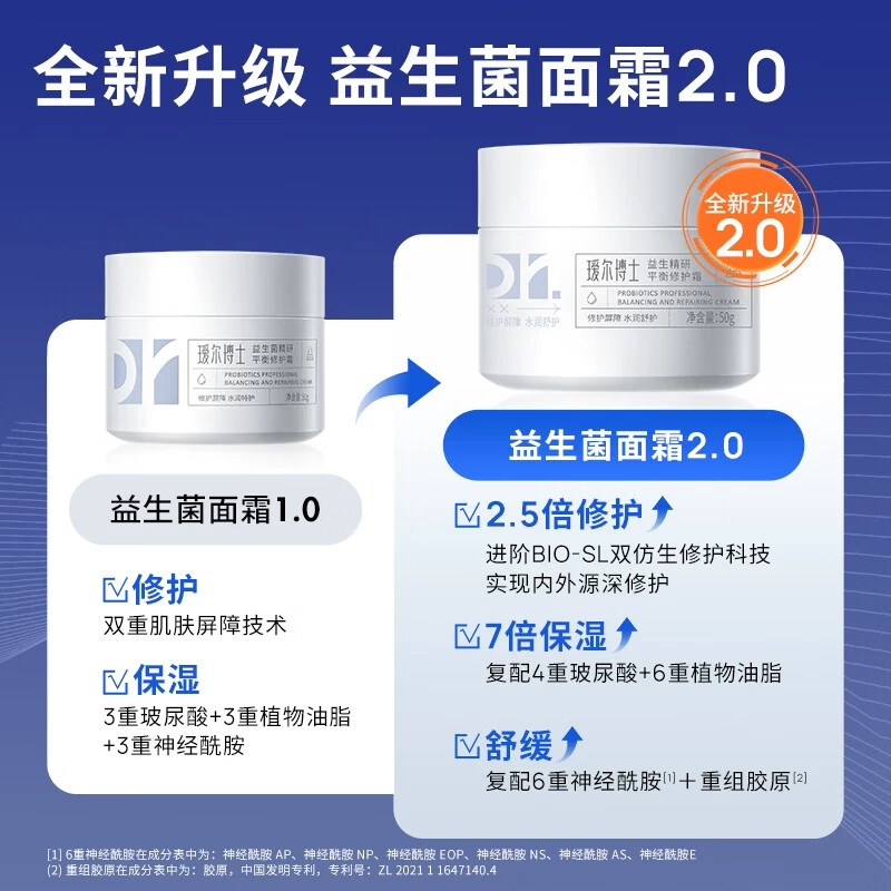 瑷尔博士 面霜益生菌保湿面霜30g 29元 - 线报酷